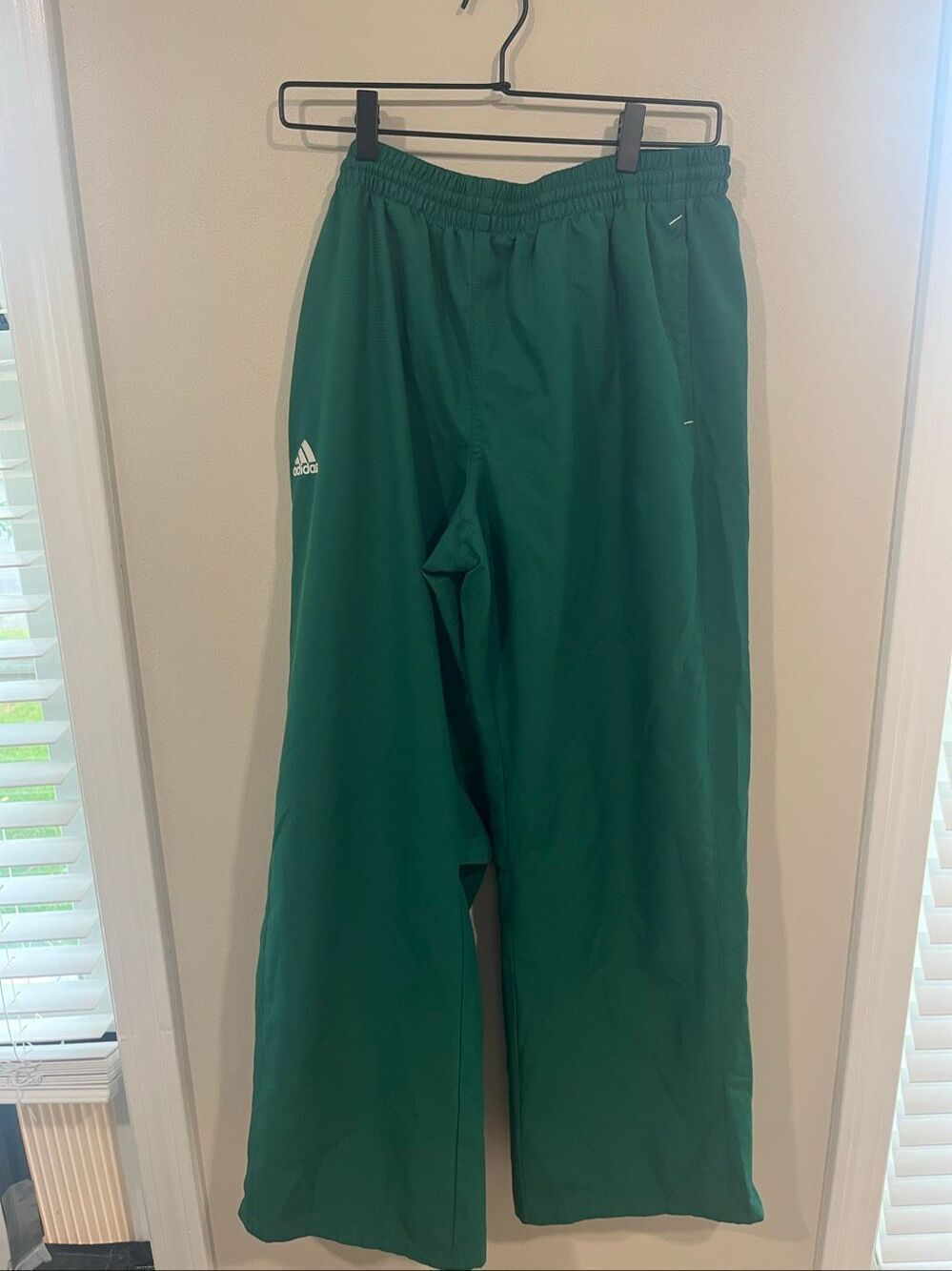 Men's Adidas Green Track Pants Large